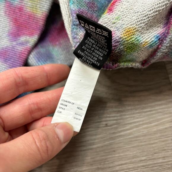 PRPS Nixa Watercolor Colorblock Short Sleeve Sweatshirt Men's Large - Picture 9 of 11